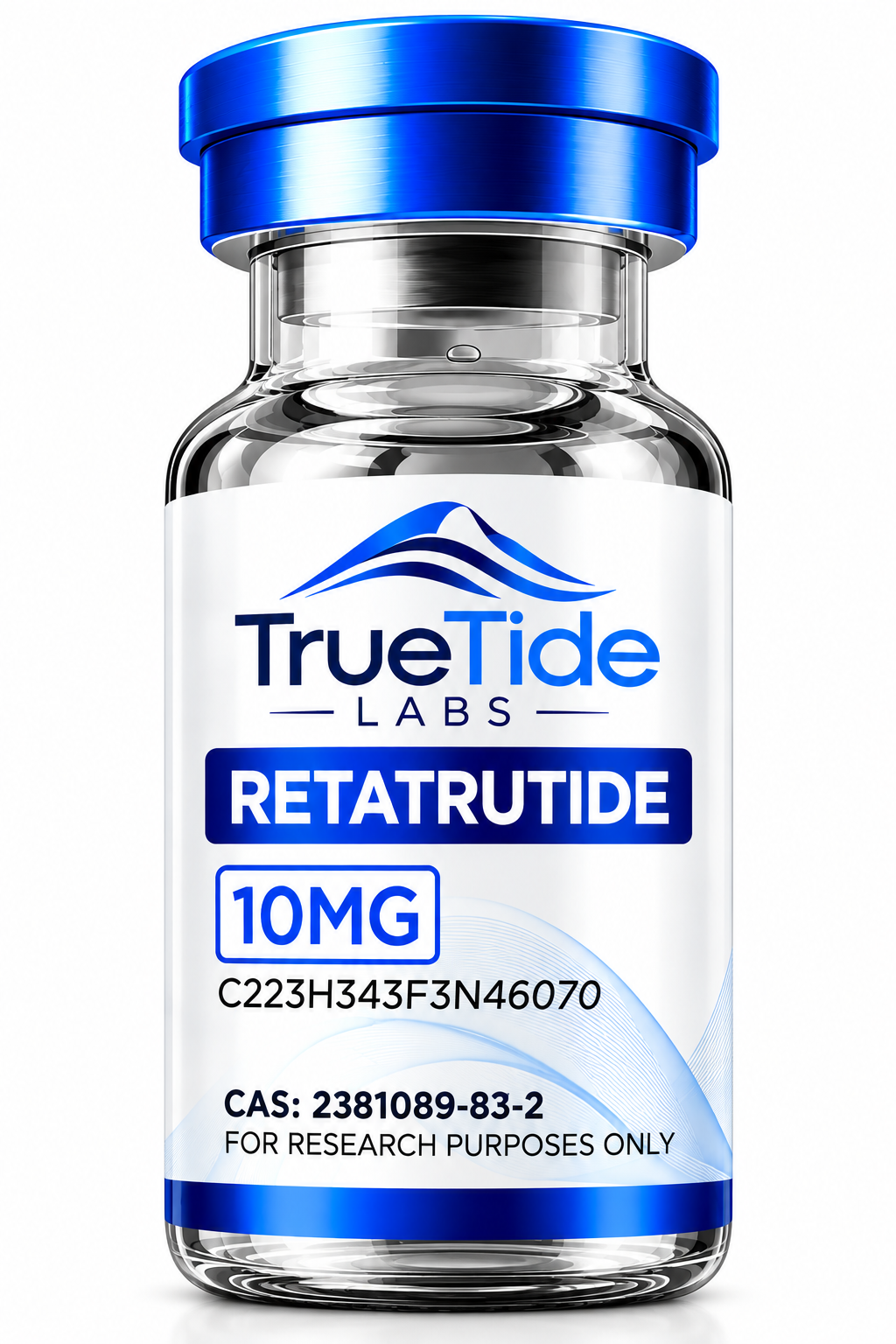 TrueTide Labs Retatrutide 10 mg research vial